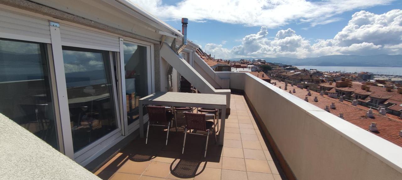Atico Con Amplia Terraza Y Espectaculares Vistas Appartement Sanxenxo Buitenkant foto