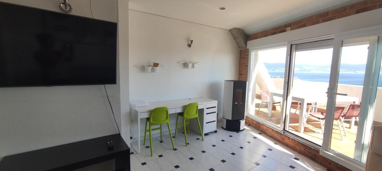 Atico Con Amplia Terraza Y Espectaculares Vistas Appartement Sanxenxo Buitenkant foto