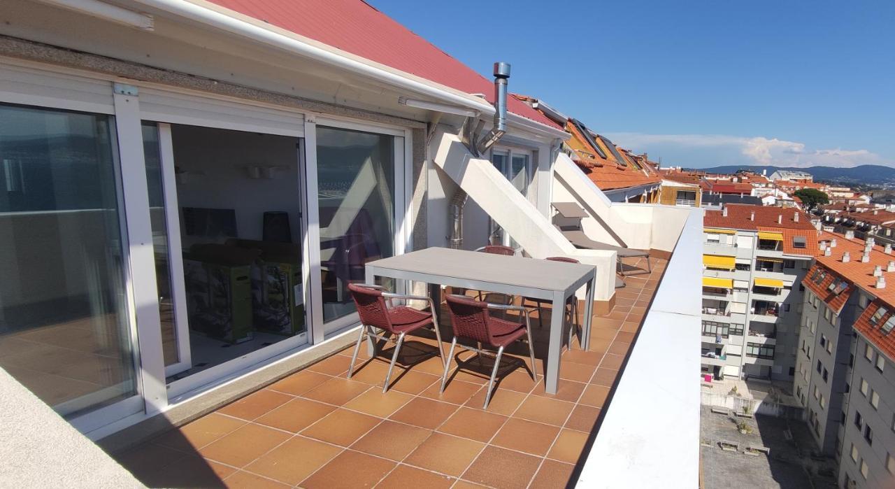 Atico Con Amplia Terraza Y Espectaculares Vistas Appartement Sanxenxo Buitenkant foto