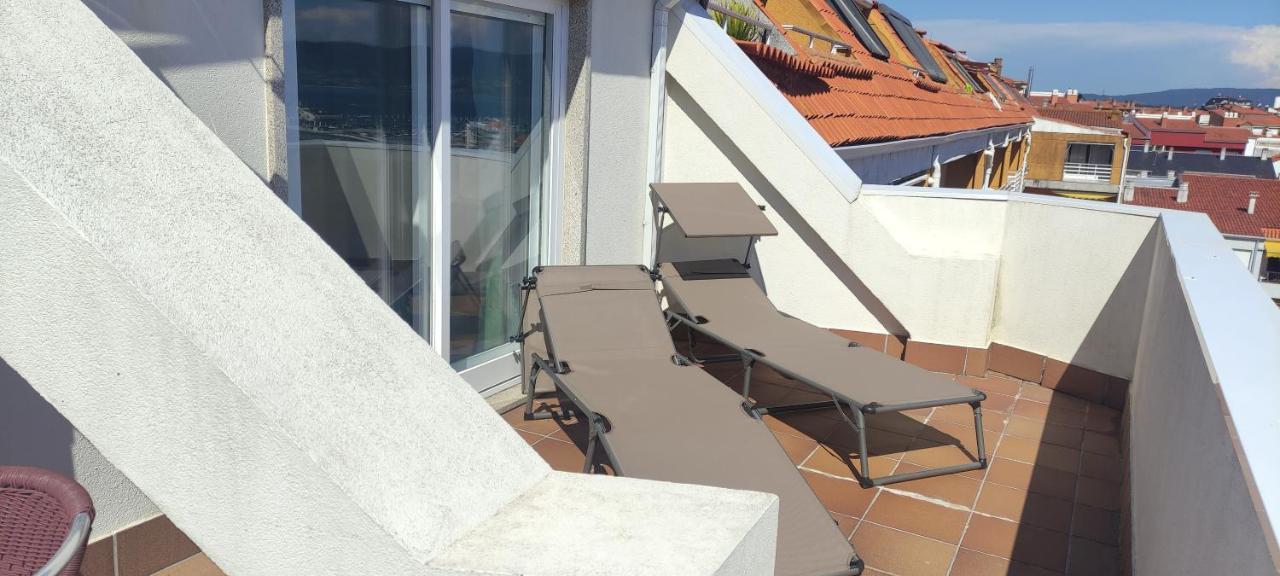 Atico Con Amplia Terraza Y Espectaculares Vistas Appartement Sanxenxo Buitenkant foto